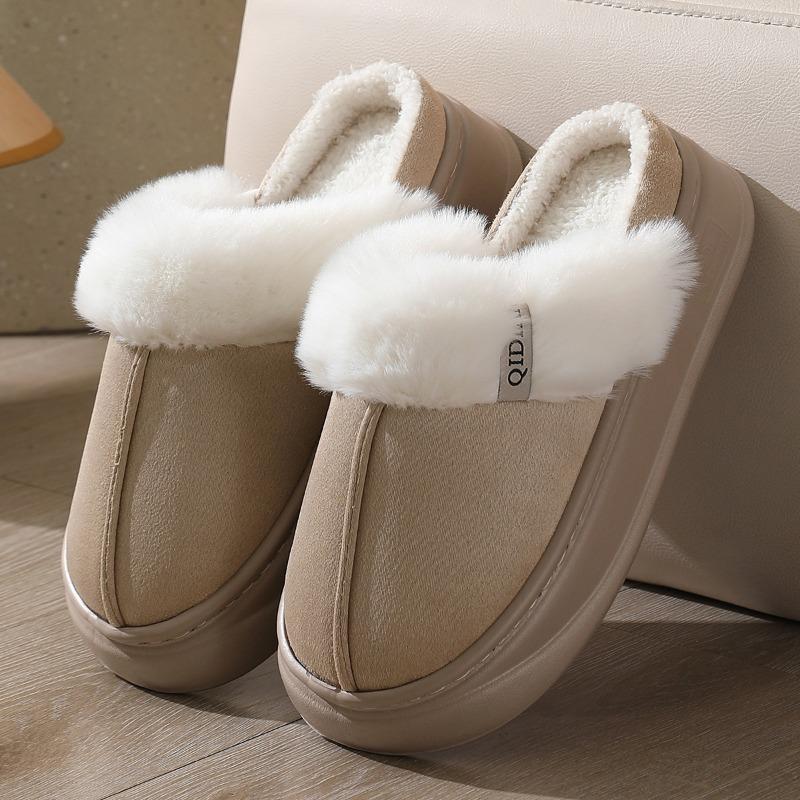 Cotton slippers men and women couples cotton mop autumn and winter indoor warm home fluffy slippers