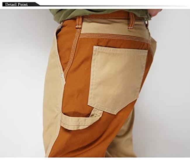 Kojima Jeans Work Painter Made in One Fuji Brown Beige 38 Multi-Combo Pants, Pants, Japan, Wash, Kinbai, RNB-1084F - -