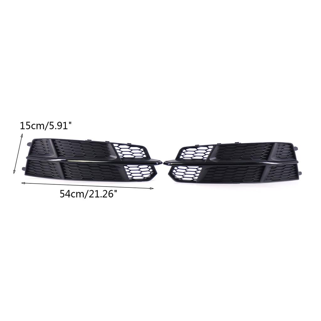 Front Kidney Grille Grills for A6 (C7) S-Line (OEM:4G0807682AN,4G0807681AN) ABS Grille