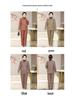 Mom's Winter Plus Velvet Cotton Jacket & Pants Set - Fashionable and Cozy Two-Piece Home Pajamas