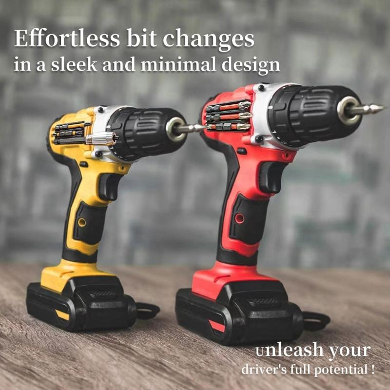 Magnetic Screwdriver Bit Holders Strong Adhesive Backing Impacts Drill Accessory Works with Electric Drill Equipment