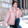 Removable hat cotton-padded clothes women's short winter new small cotton-padded clothes thickened warm fashion cotton-padded jackets