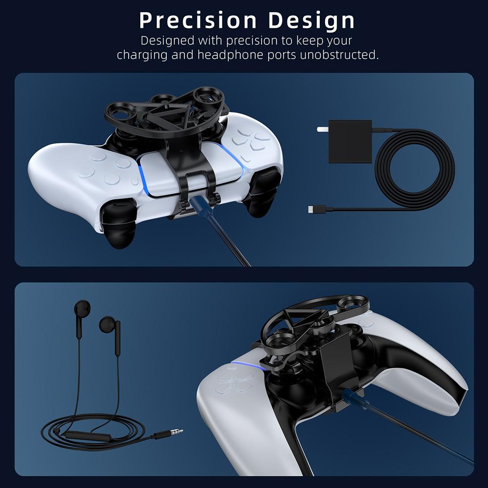 Mini Racing Wheel for PS5 Game Controller 3D Printing Racing Games Steering Wheel Replacement Auxiliary Replacement Accessories