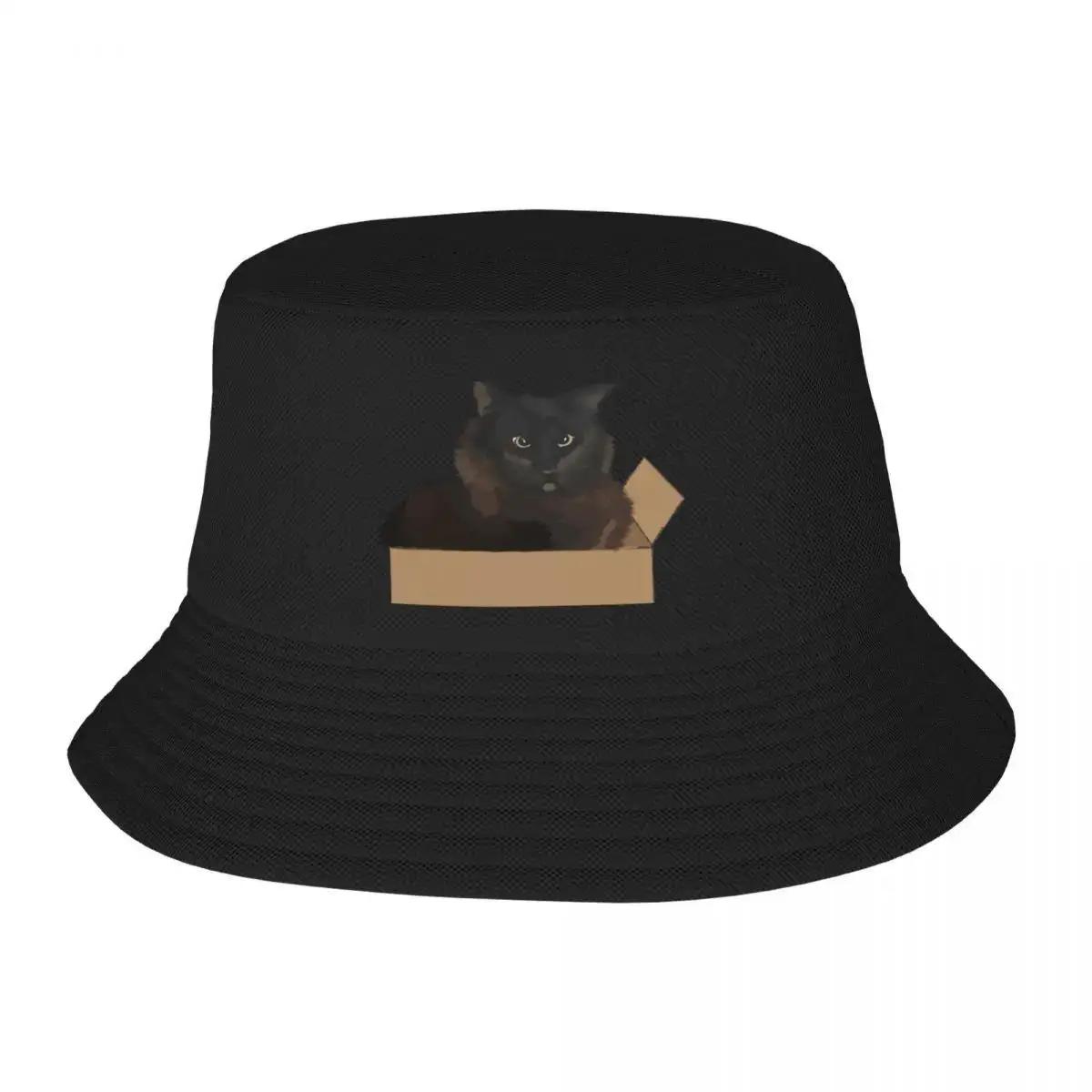 Finn the cat Bucket Hat Horse Hat sun hat New In The tea Elegant Womens Hats Unisexs
