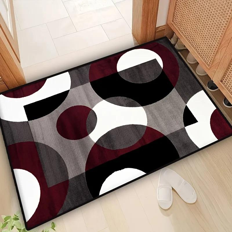 Geometrischer Teppich für Wohnzimmerdekoration Sofatisch Große Flächenteppiche Schlafzimmer Rutschfeste Fußmatte Badezimmer Eingang Fußmatte