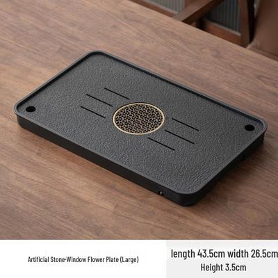 MoSi Life Artificial Stone Rectangular Tea Tray