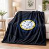 Leeds United Printed Flannel Blanket Warm Comfort Bed Throw For Indoor Home Decoration