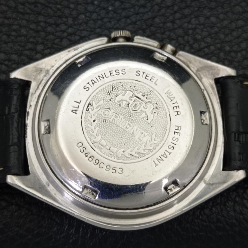 VINTAGE ORIENT AUTOMATIC 46961 JAPAN MENS BLUE COLOR DIAL WATCH A700628-5 R204-a700628