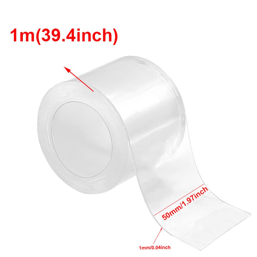 

Нано-лента шириной 50 мм 15 м многоразовая без следов водонепроницаемая сверхпрочная настенная лента полоска прозрачная двусторонняя клейкая монтажная лента