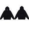 Unisex Oversized Hooded Sweatshirt With Flock Letter Print Soft Cotton Blend Warm Lined