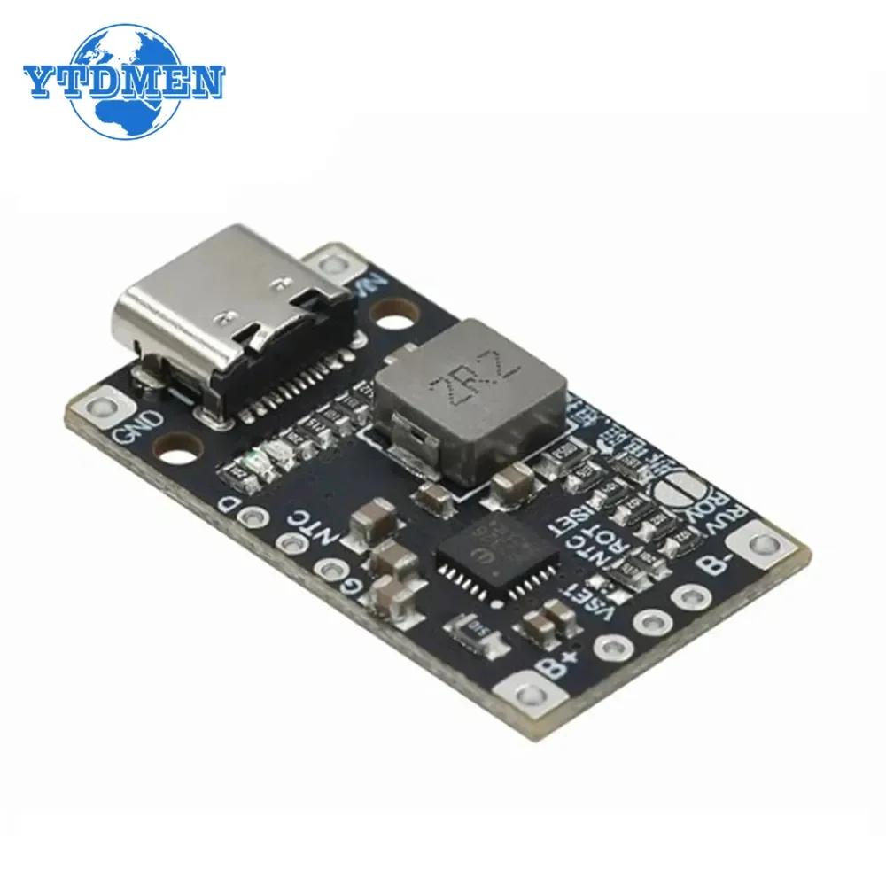 2S Type-C USB 15W 8.4V 12.6V 1.5A  BMS Lithium Battery Charging Boost Module With Balanced Support Fast Charge With Indicator