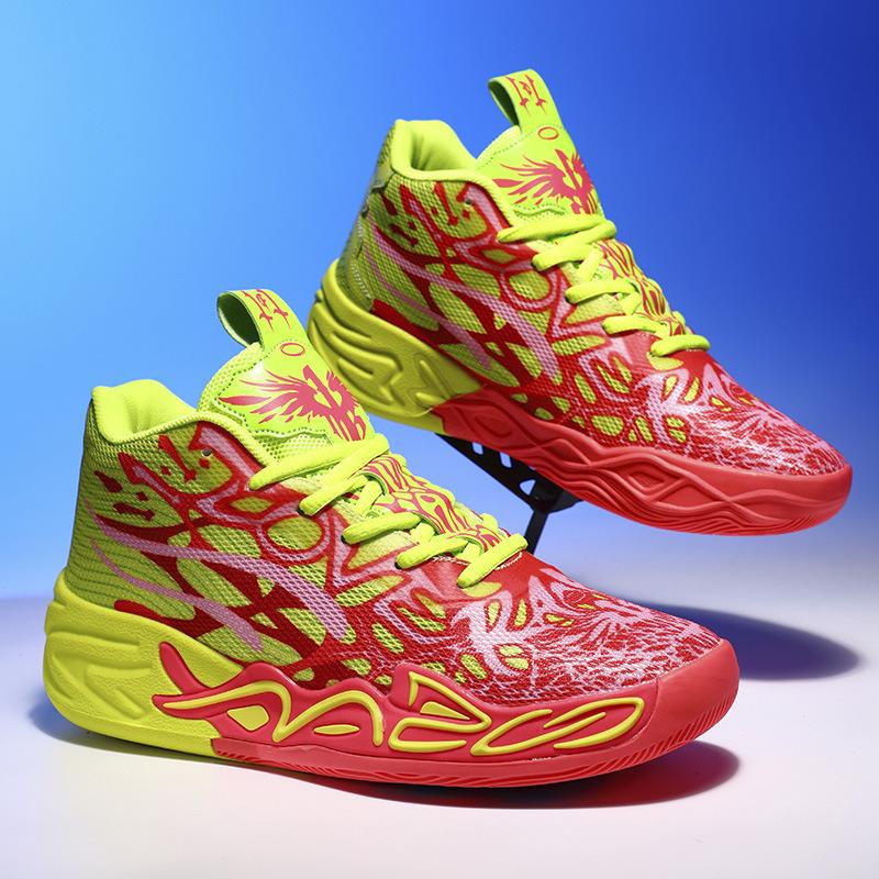 Zapatillas de baloncesto pato mandarín botas nuevas zapatillas deportivas tres bolas 4ª generación adulto estudiante adolescente zapatillas de baloncesto reales