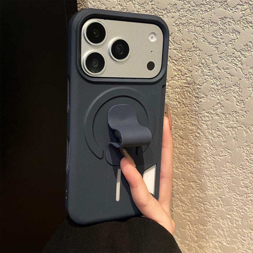 Soft Silicone Grip Card Holder For Case for Apple For Iphone 17 16 1 14 13 Pro Max Slot Shockproof Magnetic Charge Cover