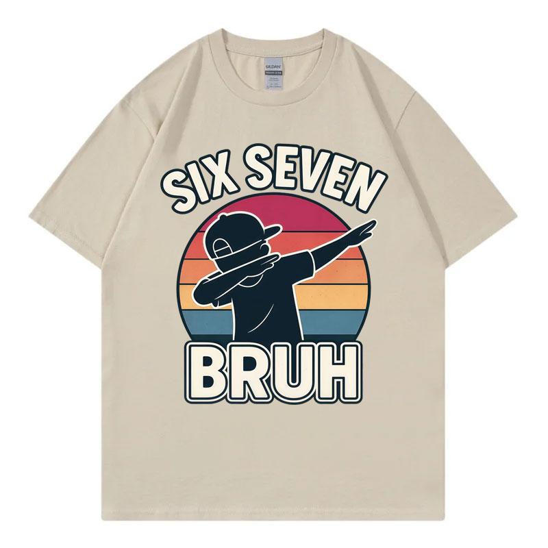 Funny 67 Six Seven Meme Tshirt Unisex Unisex Fashion Y2k Short Sleeve Tshirts Summer Casual Loose 100cotton T Shirt Streetwear