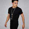 Fashion Forward Slidling Tapered Pendant Neck Chain Fashion Necklace For Creative Daily And Effortless Wear