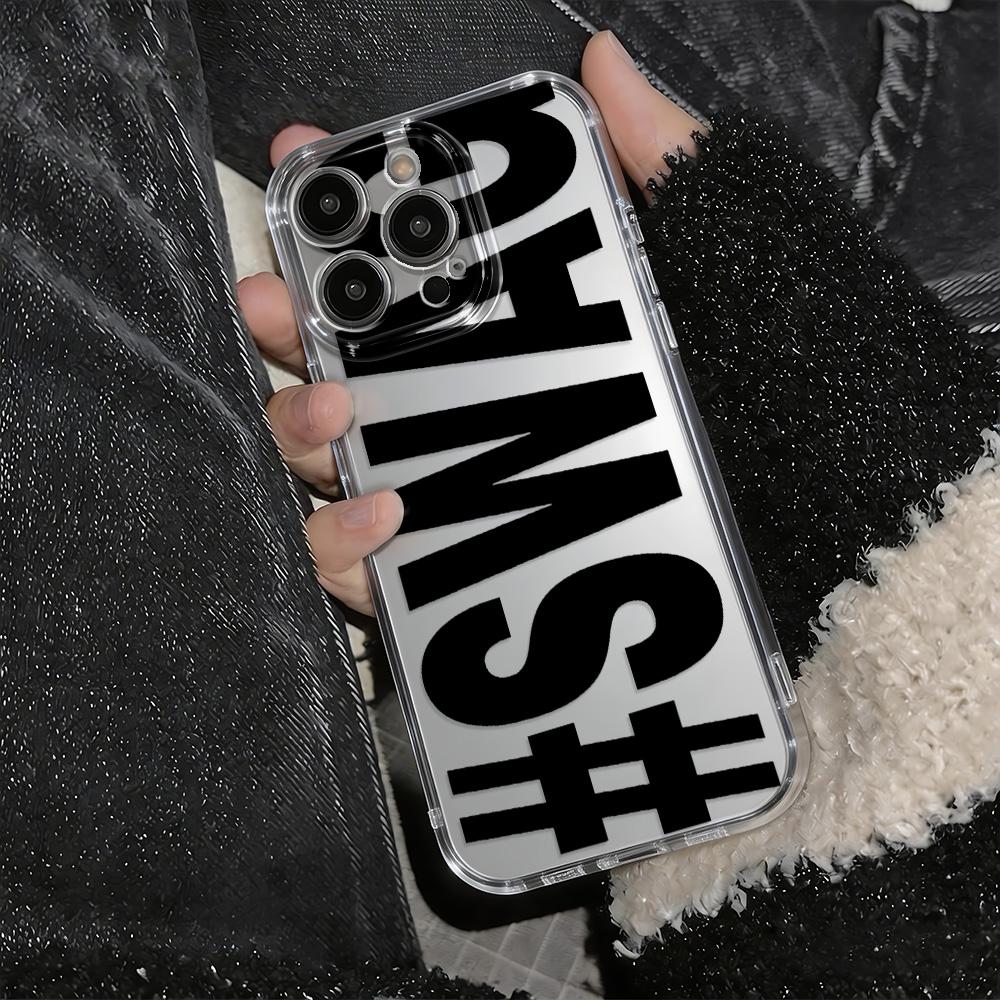Luxury Phone Case For Iphone 16E 17E 12 13 14 15 Plus 16 17 Air 11 Pro Max Sturdy Shell Black Swag Topic Cover