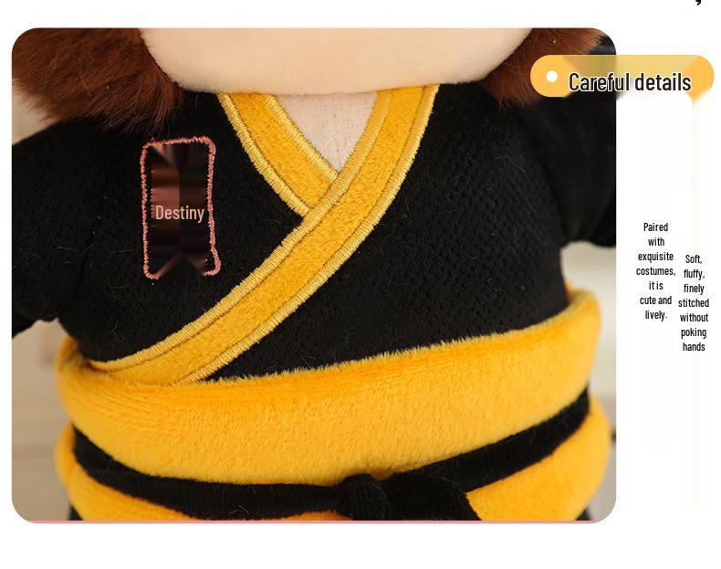 Sun Wukong Niedliches Plüschtier: Black Goku Greifautomat Kinder Cartoon Kissen