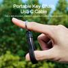 Silicone USB Cable Keychain High-Speed Transfer 40Gbps Data Cable 240W USB C Cable  Universal