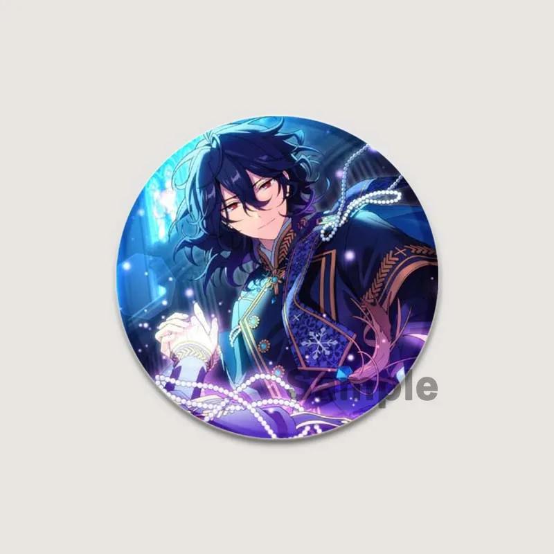 32/44/58mm Anime Ensemble Stars Pins Cartoon Characters Rei Sakuma Badge Handmade Brooches Breastpin for Backpack Clothes Gift Accessory