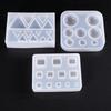Cute Beads Cube Triangle Silicone Mold For Jewelry Earrings Pendant Making Resin UV Epoxy Resin Molds Crafts DIY Tool