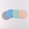 Round Silicone Heat Insulation Mat for Dining Table Use Household Nonslip Insulated Placemat Kitchen Accessories
