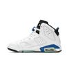 Air Jordan 6 Retro BG 'Sport Blue' (Unisex) White / Sport Blue-Black Kids' Basketball Shoes 384665 107