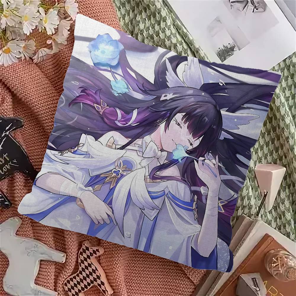 Genshin Impact Columbina Decorative Room Aesthetics Pillow Case Home Decor Bedroom Sofa Bed Couch Pillow Cover x