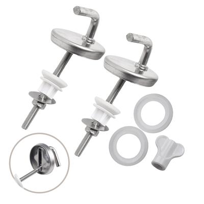 2Pcs Toilet Seat Hinge Adjustable Knob Toilet for Seat Hinger Washer Stainless Steel Hinge for Toilet Lid Toilet Seat Part