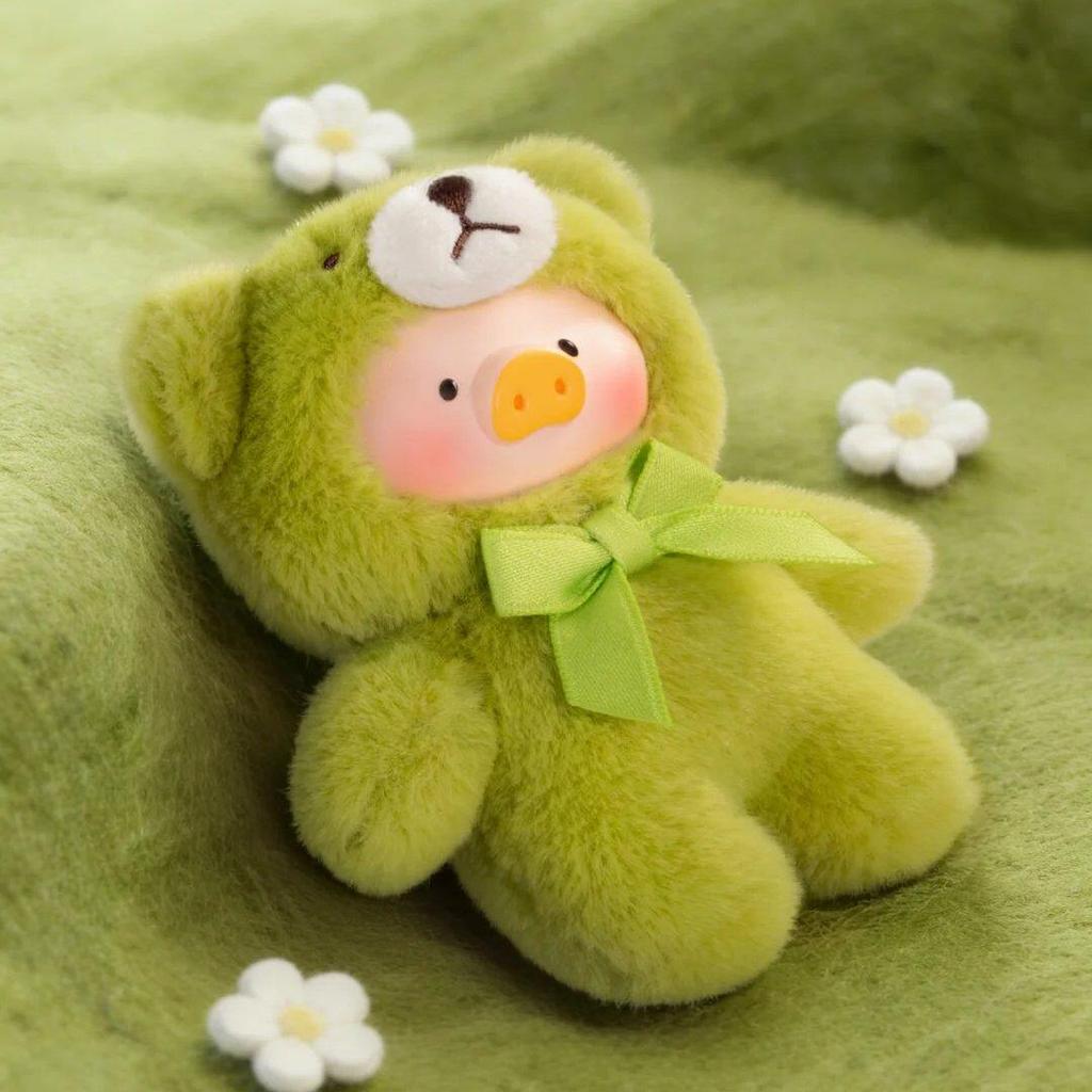 Lulu Maialino Orsacchiotto Mini Serie Sussurro Naturale Ciondolo Peluche Giocattolo Morbido Kawaii Cordino per Telefono Portachiavi di Peluche