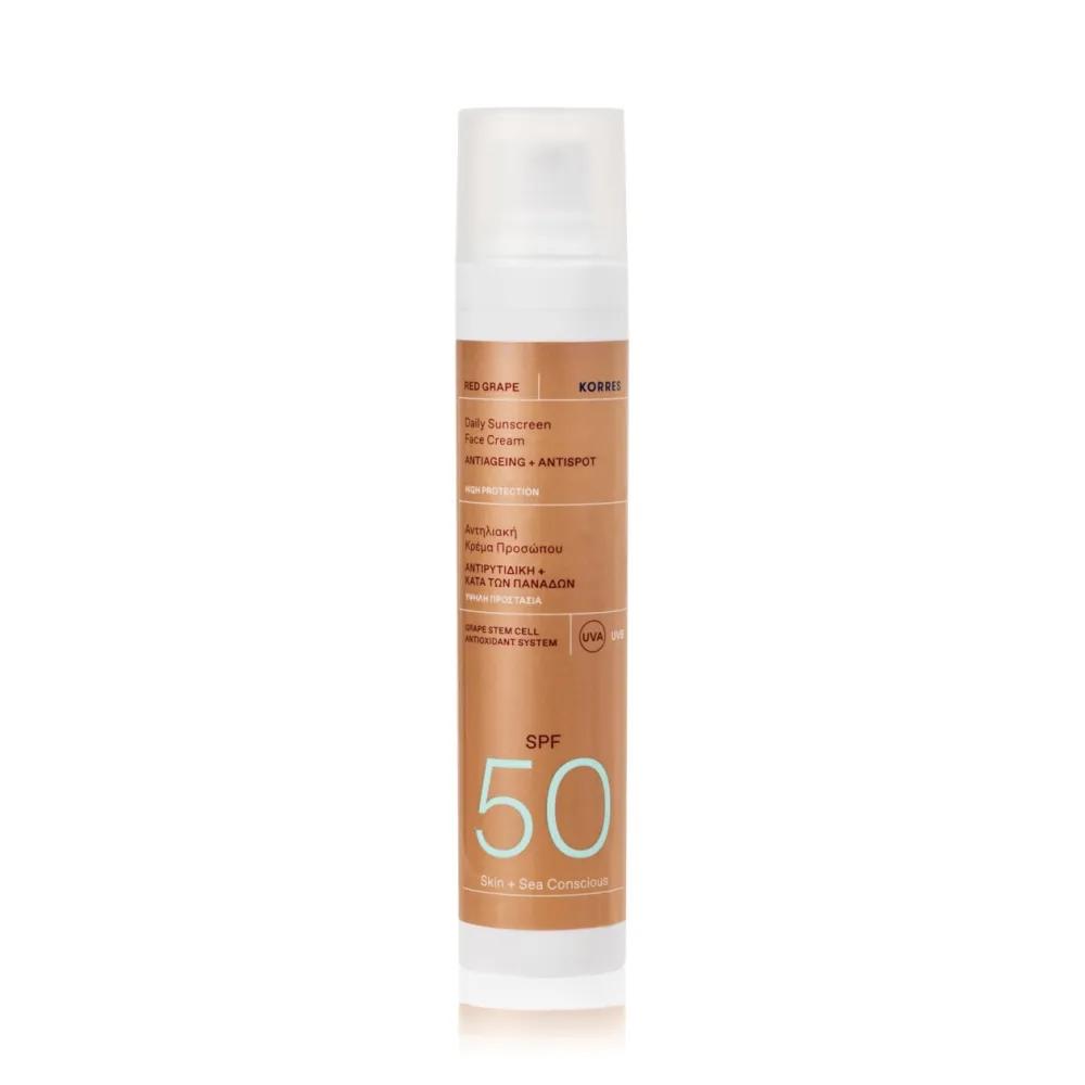 KORRES Face Sun Cream Red Grape SPF50, 50ml