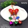 Chinese Style Snake Year Embroidered Scented Wind Chime Pendant for Home or Car
