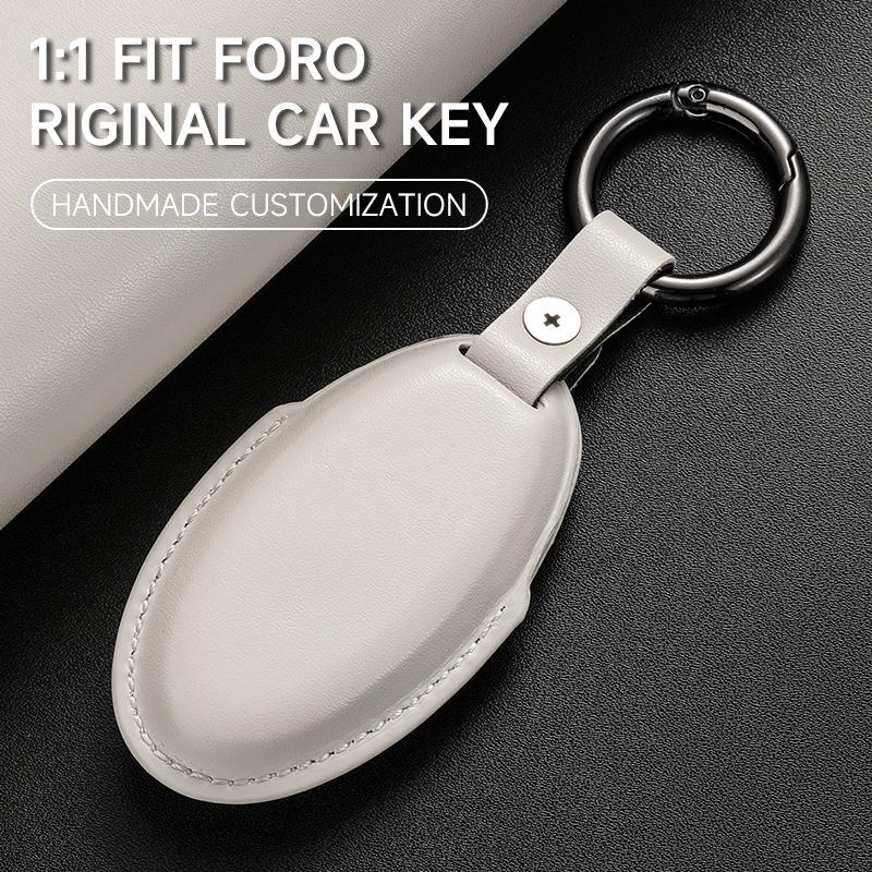 Genuine Leather Car Key Case Cover Key Bag For Nissan Qashqai 2022 J12 Ariya Altima Teana Juke X-trail Protect Set Accessories