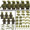 Building Blocks Ghost Military Minifigures Fully Armed SWAT Boys Assemble Heavy Weapons Toys