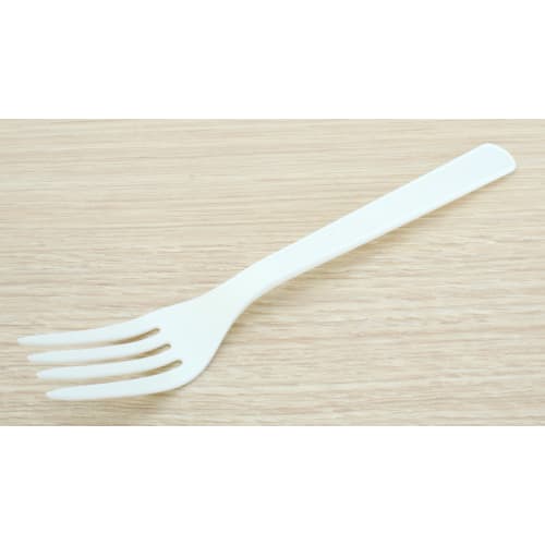 Yamato Bussan Plastic Forks, Bag-Packed, Disposable Tableware, Ivory, 16cm Long, Disposable Cutlery, Commercial Use, 100 Pieces