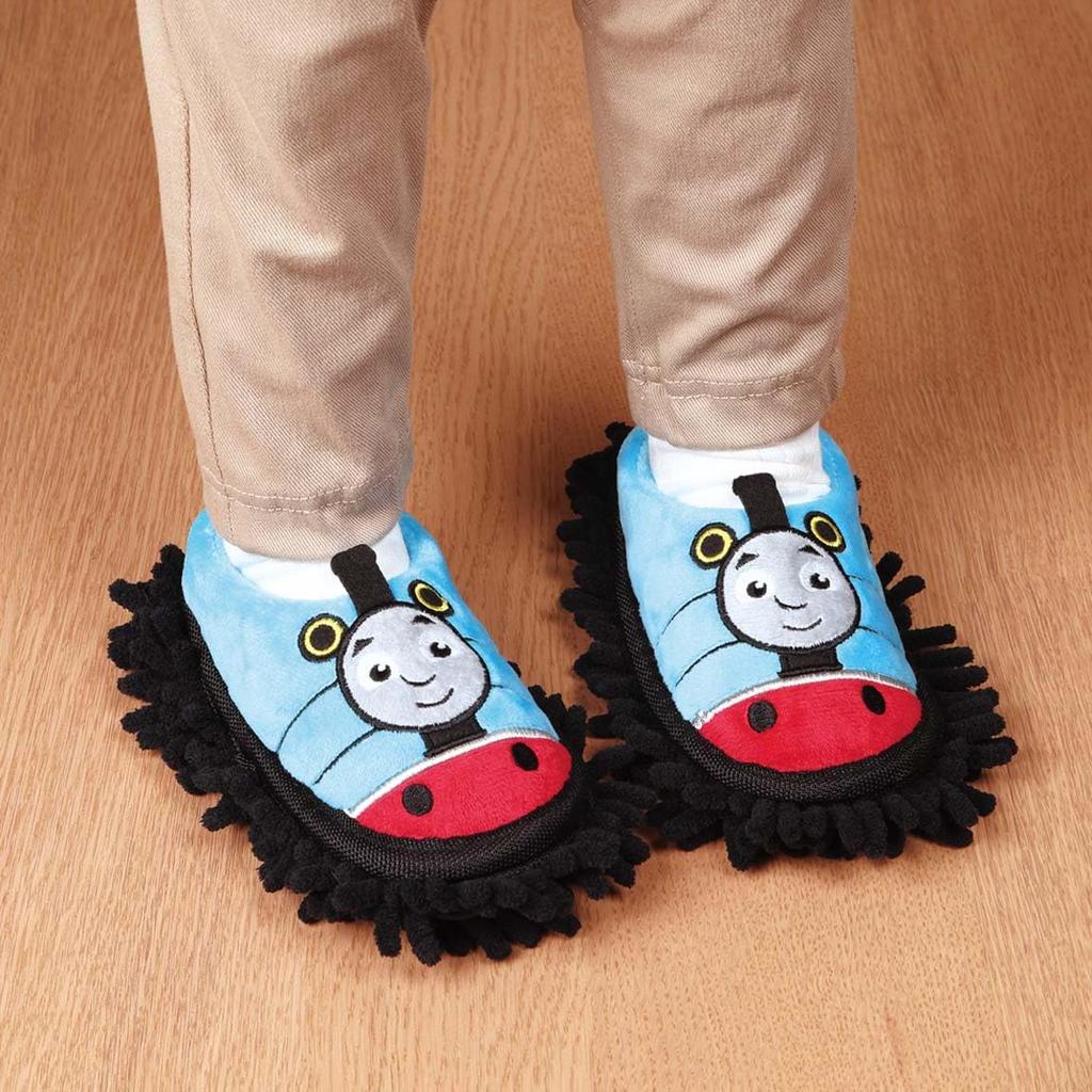 Skater Thomas Reinigungs Hausschuhe mit Zimmer Schuhen für Alter ZMS1-A Wischmopp, Kinder, 4-6, 15-16cm