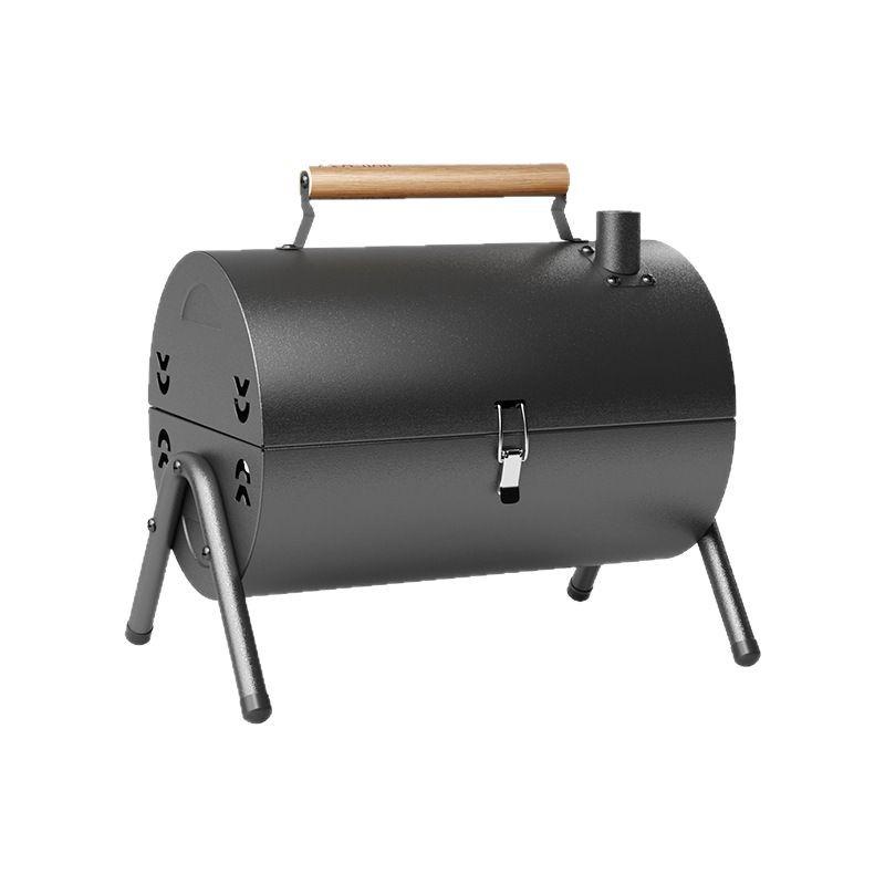 Portable Dual-Use Folding Smokeless Charcoal Grill & Frying Stove for Outdoor Camping