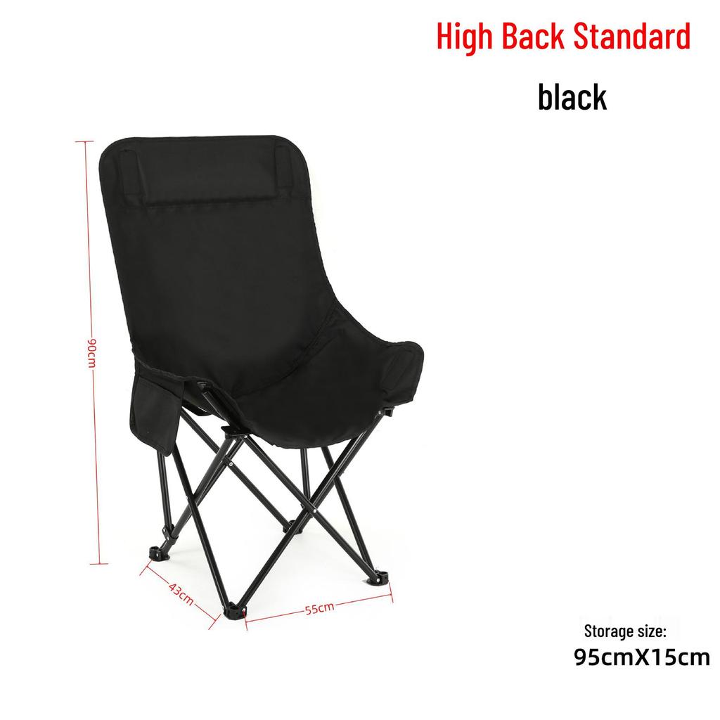 Portable High Back Outdoor Moon Chair for Camping and Beach