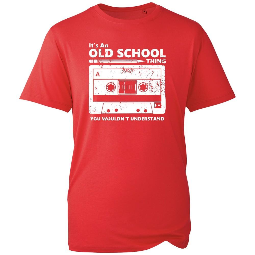 Old School Cassette Tape T Shirt Retro 80s 90s Music Graphic Tee Unisex Gift New S