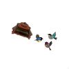 Miniature Sofa Couch Single Chair Model DIY Accessory Furniture Room Micro Landscape Gift