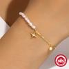 Light Luxury S925 Sterling Silver Delicate Opal Star Ab Chain Pearl Multi-Element Stacked Bracelet Bracelet