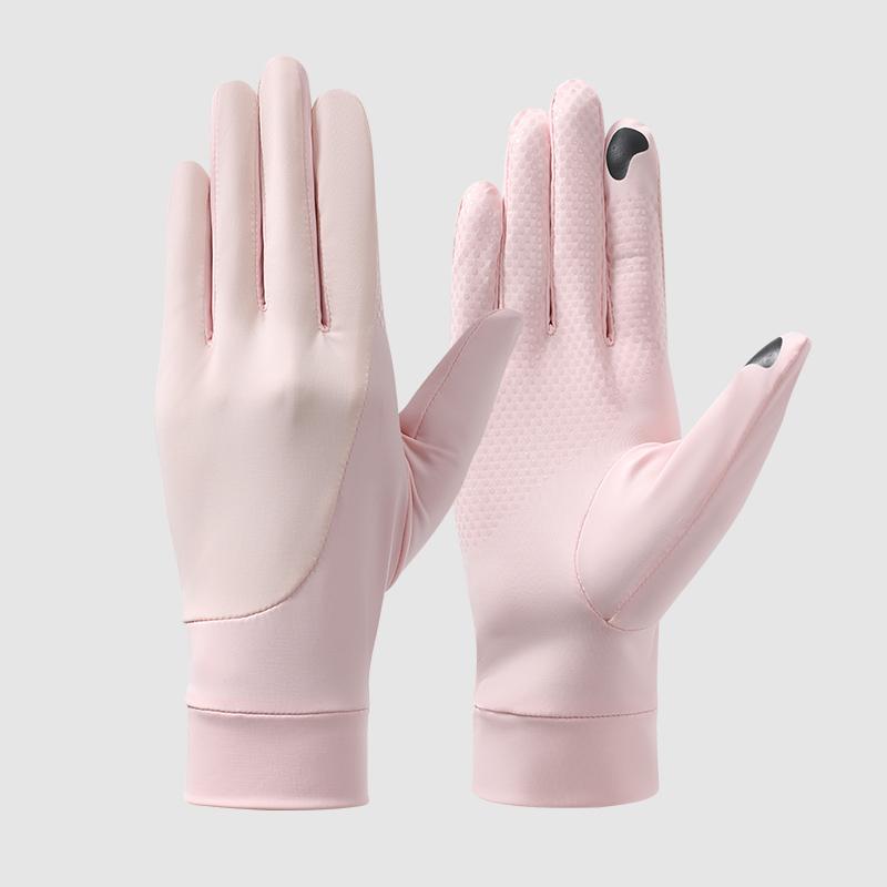 Custom Logo Outdoor Anti-UV Cycling Touchscreen Womens Sunscreen Summer Gloves