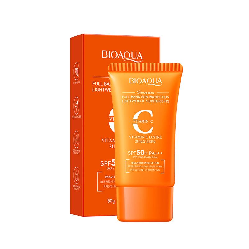 BIOAOUA Snail Full Effect Sunscreen Anti-UV Isolation SPF 50+ Anti-aging Anti-UV Beach Sunscreen Products