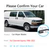 Für Chevrolet Express Savana 2500 3500 1996~2022 Winterwischerblätter Gummi Frontscheibe Windschutzscheibe Reinigungszubehör U-Haken