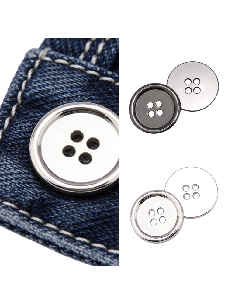 Sturdy Alloy Four Hole Button Ideal for Clothing Sewing Craft and Applications