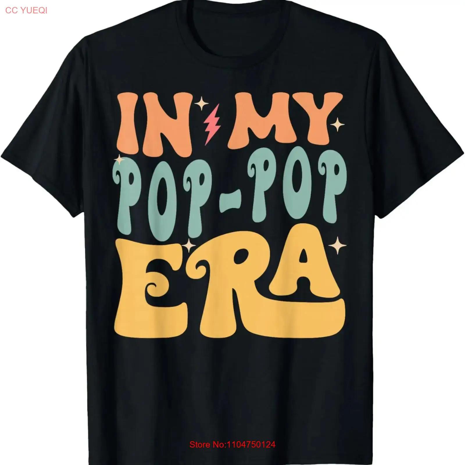 

In My POP Era Groovy Funny Grandpa Father s Day T Shirt for Dad Mom D vintage Washed Stylish graphic Soft streetwear Slightly 5XL різнокольоровий