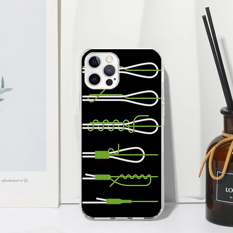 Carp Fish Fishing Rod Hook Phone Case For Iphone 17 Air 16 15 Plus 16E 14 Pro Max 13 Mini 12 11 7 8 SE Fundas Soft Back Cover 17