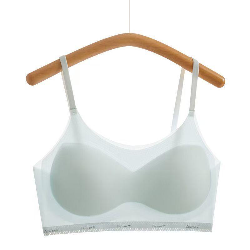 812 Girls' Summer Ice Silk Tank Top with Built-In Bra – Youth Backless Design