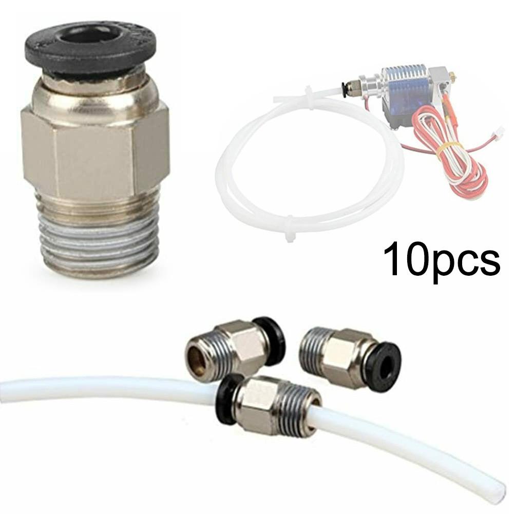 Push Straight Pneumatic Connector Stainless Steel Thread