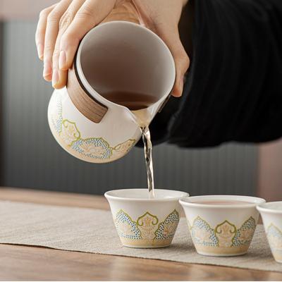 Portable Travel Tea Set Chinese Ceramic Tea Set Outdoor Travel Tea Cup Kung Fu Tea Infusion Pot Gift Box Packaging