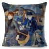 Vintage Style Woman Cushion Cover Decor Europe Lady Girl Print Pillowcase 45*45Cm Polyester Pillow Case For Sofa Home Car
